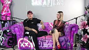 pornstar katty blake cums hard from toys and fingers in real horny interview