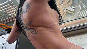 i scream suck fuck brunette gostosa after party cowgirl doggy pov