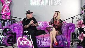 pornstar katty blake cums hard from toys and fingers in real horny interview