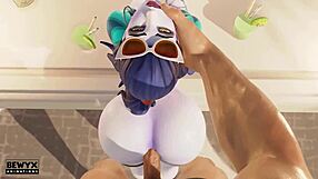 widowmaker's french holiday overflows with big ass and monster cock action