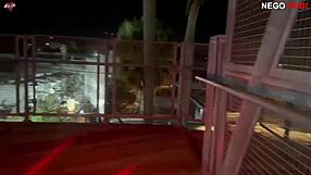 imagine deny barbie flashing her big ass for nego rubi before public cuckold interracial fuck