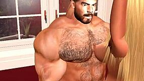 Cuckold Wife Submits Eagerly to Handsome Muscular Football Player's Huge Cock While Hubby Watches Cumshot