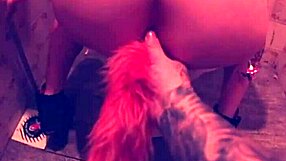 Bia Roman's tattooed ass plugged then cummed outdoors!