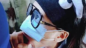 pinay college teen sloppy blowjob with construction worker close up