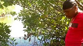 Milf Deepthroats Monster Cock for Public Beach Quickie Cumshot
