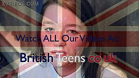 Hot British Alt College Student's Huge Fake Tits and Pussy Orgasm in Lingerie