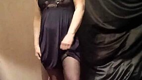 Slave's Auto Session Striptease in Bondage Tease
