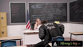 lucky student rims milf teacher adira allure then fucks her doggystyle after test