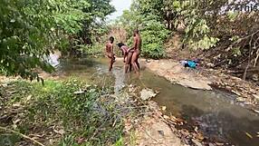 i'm flashing my fat curvy brown-skinned ebony body at the public stream ready to be devoured