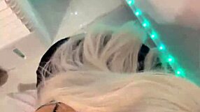 Blonde Witch Deepthroats Big Cock in Halloween Trance