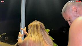imagine deny barbie flashing her big ass for nego rubi before public cuckold interracial fuck