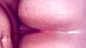 bent over latina teen gets anal creampie doggystyle in gym while on her period