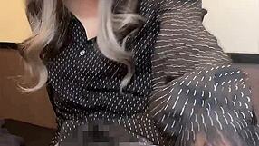 BITCHY CROSSDRESSER FINGERS ASS IN SILENT JERK OFF!