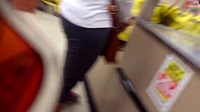 2 Hot Moms Caught Shopping Candid Hidden Cam