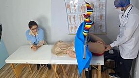 i took my half-sister to pervy gynecologist for creampie exam