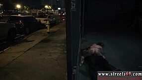 Rough teen gags deep on first choke while bound tight