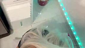 Blonde Witch Deepthroats Big Cock in Halloween Trance
