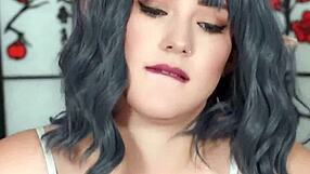 cute elf girl titfucks cock and smears cum on nipples