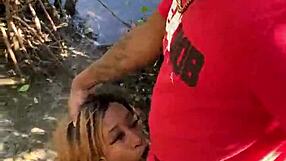 Milf Deepthroats Monster Cock for Public Beach Quickie Cumshot