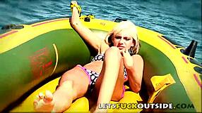 let's play our outdoor sex game surviving chained fucks on the boat