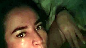 colombian milf sucks cock deep and swallows every drop homemade