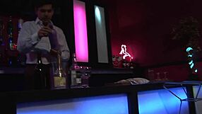 bartender pisses all over stripper carmel moore's sexy body