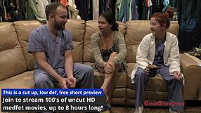 angel santanas heads in for her first gyno exam