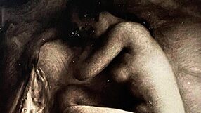 Vintage erotic drawings capture antique retro passion in detailed antique scenes