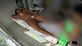 i shoved bikini deep into my wet pussy for erotic massage
