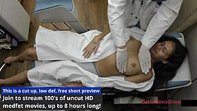 angel santanas heads in for her first gyno exam