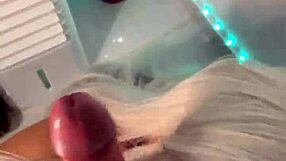 Blonde Witch Deepthroats Big Cock in Halloween Trance