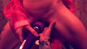 Bia Roman's tattooed ass plugged then cummed outdoors!
