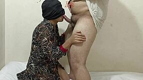 desi bhabhi sucks cock face fucks with huge cumshot!!