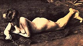 Vintage erotic drawings capture antique retro passion in detailed antique scenes