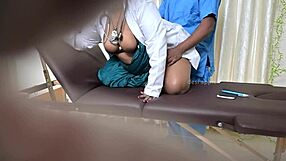 doctor watches nurse get fucked hard by patient in hidden hospital cam