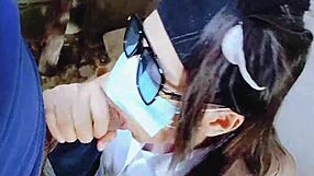 pinay college teen sloppy blowjob with construction worker close up