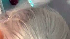 Blonde Witch Deepthroats Big Cock in Halloween Trance
