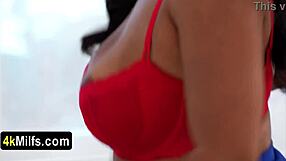 Huge titted chubby ebony stepmom begs for taboo interracial pounding! Can her fat pussy take that BBC?