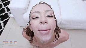 Damn, Giih Spanics double anal fucked by 3 studs!