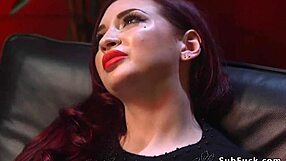 Busty Amber Ivy takes it in Twin Piks parody gangbang