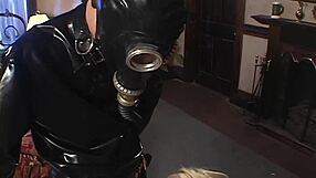 newlywed bride deepthroats two monster cocks on her wedding night
