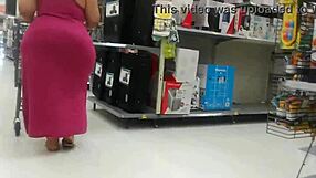 pink see thru dress hides phat booty candid voyeur tease