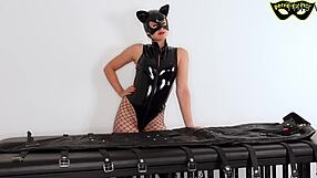Goddess, your bound slave worships your boots before facesitting humiliation ruins him
