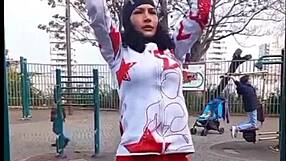 tildzo serbian star teases publicly in homemade outdoor wife play