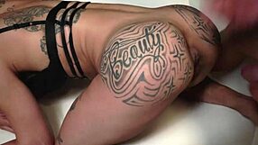 Jack23 pounds Natasha Ink deep outside with huge dick as Nemesi rims in wild threesome