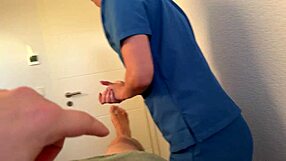 NURSE TURNS MASSAGE INTO WILD CUM-SWALLOWING DEEPTHROAT FUCK!!