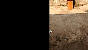 damn elvie sluts out masturbating her ebony ass pussy on phone outdoors part 2!