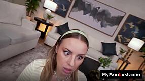 stepsis masturbation turns taboo with big cock fantasy