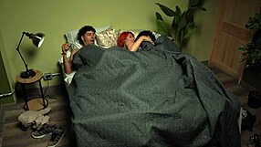 bisexual friends dive into wild foursome ass shaking after party frenzy