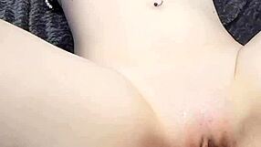 A real amateur tests homemade fuck machine in pov masturbation reality